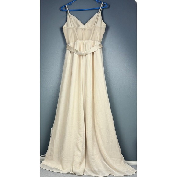 White by Vera Wang Formal Dress Bridesmaid Mother of the Bride Womens 8 Ivory - Picture 6 of 6